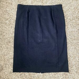 Ann Taylor Black Pencil Skirt - Classic Professional Knit - Women's Size 4